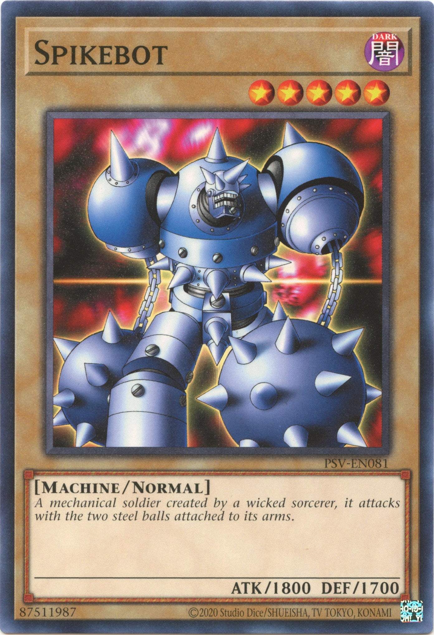Spikebot (25th Anniversary) [PSV-EN081] Common | Jomio and Rueliete's Cards and Comics