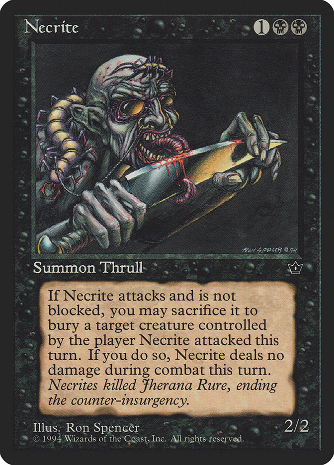 Necrite (Ron Spencer) [Fallen Empires] | Jomio and Rueliete's Cards and Comics