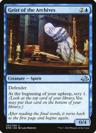 Geist of the Archives [Eldritch Moon] | Jomio and Rueliete's Cards and Comics