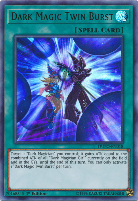 Dark Magic Twin Burst [DUPO-EN018] Ultra Rare | Jomio and Rueliete's Cards and Comics