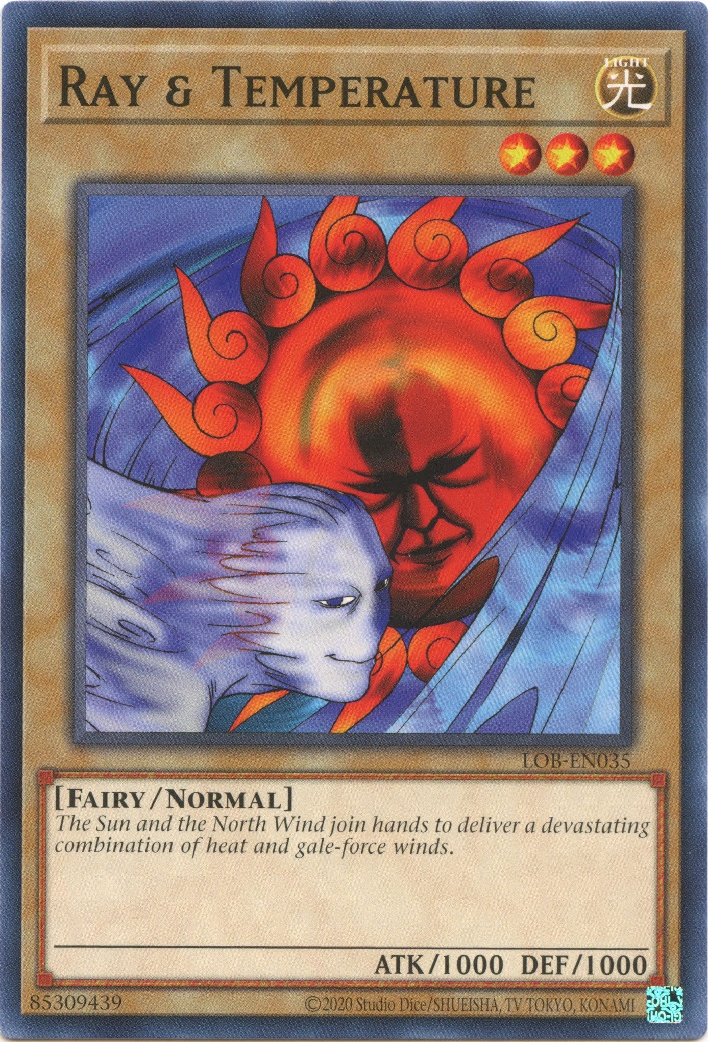 Ray & Temperature (25th Anniversary) [LOB-EN035] Common | Jomio and Rueliete's Cards and Comics