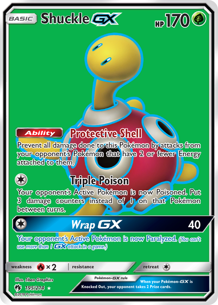 Shuckle GX (195/214) [Sun & Moon: Lost Thunder] | Jomio and Rueliete's Cards and Comics