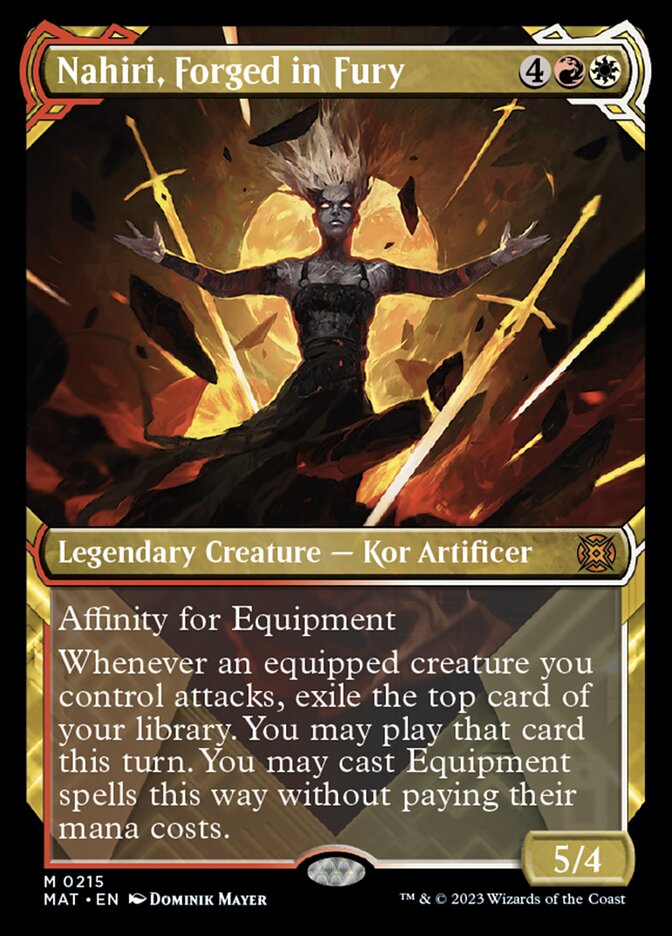 Nahiri, Forged in Fury (Showcase Halo Foil) [March of the Machine: The Aftermath] | Jomio and Rueliete's Cards and Comics