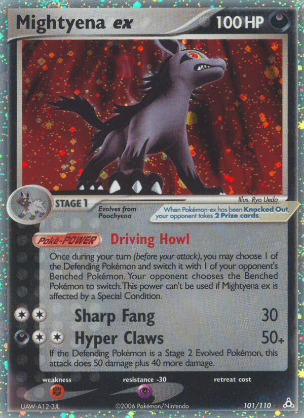 Mightyena ex (101/110) [EX: Holon Phantoms] | Jomio and Rueliete's Cards and Comics