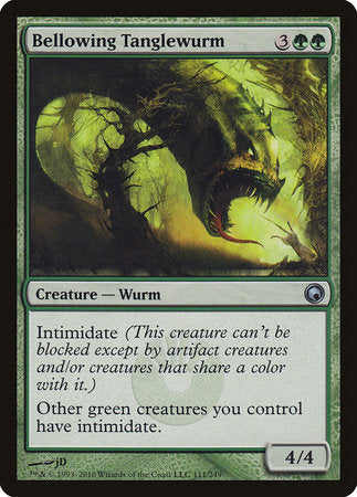 Bellowing Tanglewurm [Scars of Mirrodin] | Jomio and Rueliete's Cards and Comics