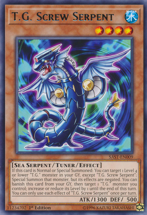 T.G. Screw Serpent [SAST-EN009] Rare | Jomio and Rueliete's Cards and Comics