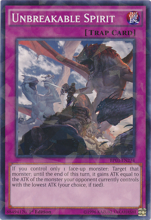 Unbreakable Spirit (Shatterfoil) [BP03-EN234] Common | Jomio and Rueliete's Cards and Comics
