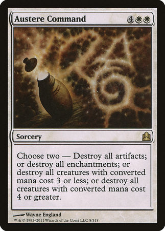 Austere Command [Commander 2011] | Jomio and Rueliete's Cards and Comics