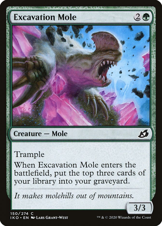 Excavation Mole [Ikoria: Lair of Behemoths] | Jomio and Rueliete's Cards and Comics