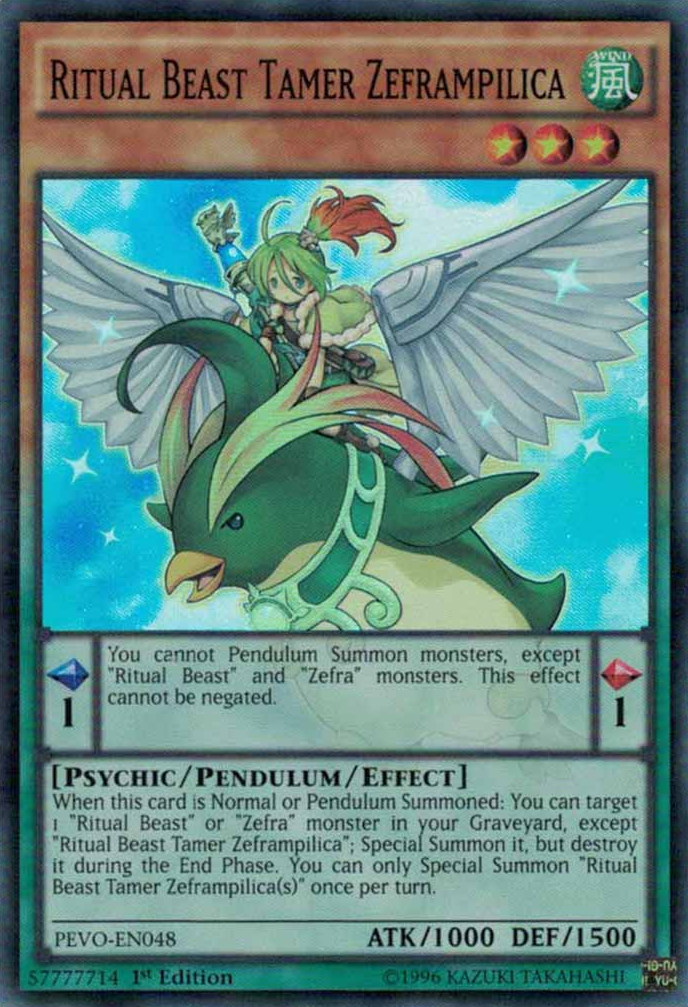 Ritual Beast Tamer Zeframpilica [PEVO-EN048] Super Rare | Jomio and Rueliete's Cards and Comics