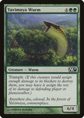 Yavimaya Wurm [Magic 2011] | Jomio and Rueliete's Cards and Comics