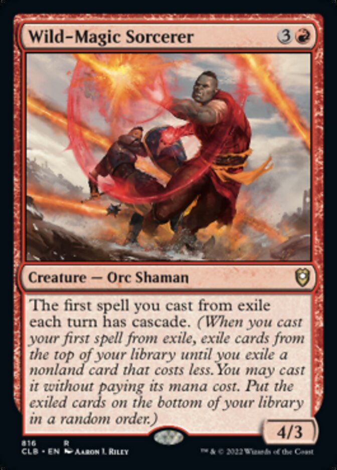 Wild-Magic Sorcerer [Commander Legends: Battle for Baldur's Gate] | Jomio and Rueliete's Cards and Comics