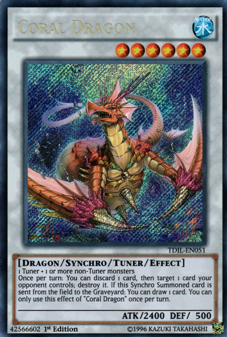 Coral Dragon [TDIL-EN051] Secret Rare | Jomio and Rueliete's Cards and Comics