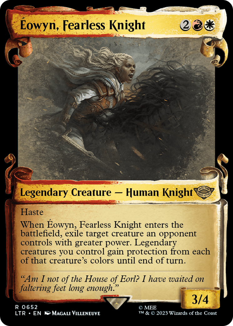 Eowyn, Fearless Knight [The Lord of the Rings: Tales of Middle-Earth Showcase Scrolls] | Jomio and Rueliete's Cards and Comics