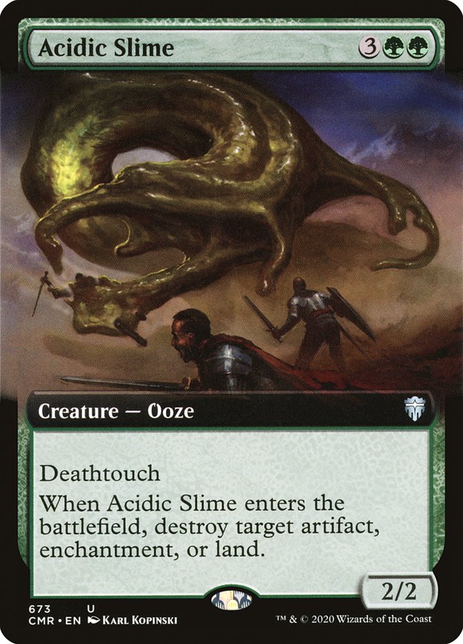 Acidic Slime (Extended Art) [Commander Legends] | Jomio and Rueliete's Cards and Comics
