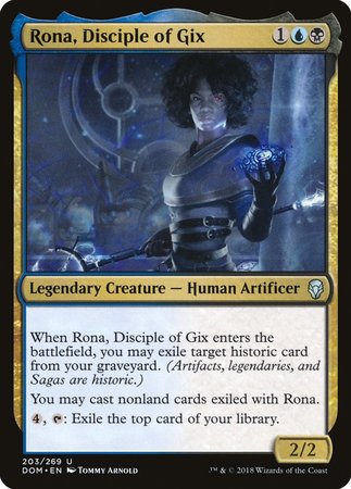 Rona, Disciple of Gix [Dominaria] | Jomio and Rueliete's Cards and Comics