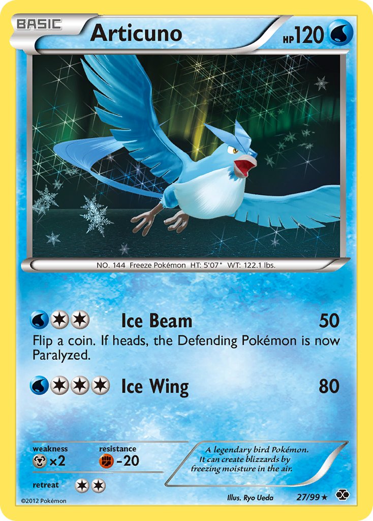 Articuno (27/99) (Blister Exclusive) [Black & White: Next Destinies] | Jomio and Rueliete's Cards and Comics