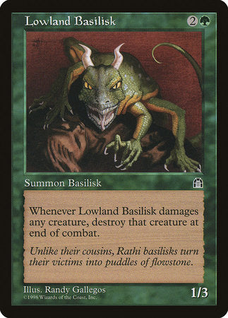 Lowland Basilisk [Stronghold] | Jomio and Rueliete's Cards and Comics
