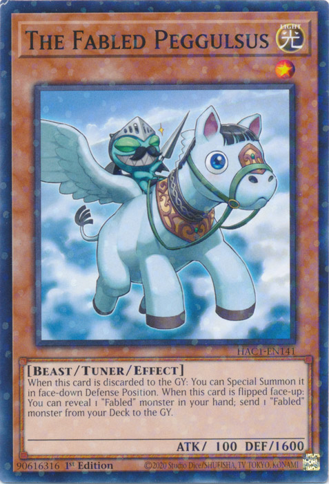 The Fabled Peggulsus (Duel Terminal) [HAC1-EN141] Common | Jomio and Rueliete's Cards and Comics
