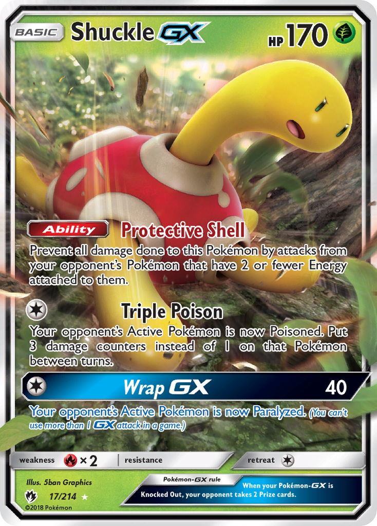 Shuckle GX (17/214) [Sun & Moon: Lost Thunder] | Jomio and Rueliete's Cards and Comics
