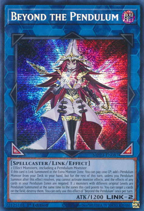 Beyond the Pendulum [MP23-EN087] Prismatic Secret Rare | Jomio and Rueliete's Cards and Comics