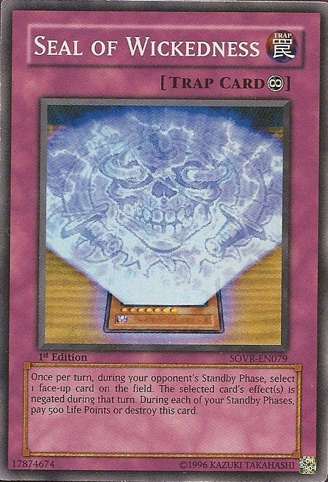 Seal of Wickedness [SOVR-EN079] Super Rare | Jomio and Rueliete's Cards and Comics