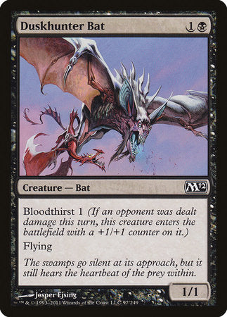 Duskhunter Bat [Magic 2012] | Jomio and Rueliete's Cards and Comics