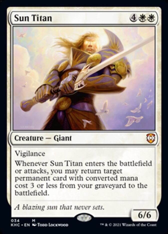 Sun Titan [Kaldheim Commander] | Jomio and Rueliete's Cards and Comics