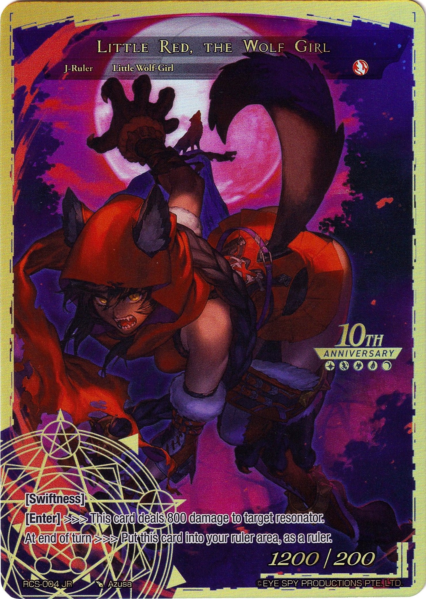 Little Red Riding Hood // Little Red, the Wolf Girl (RCS-004 JR) [10th Anniversary: Ruler Collection Set] | Jomio and Rueliete's Cards and Comics