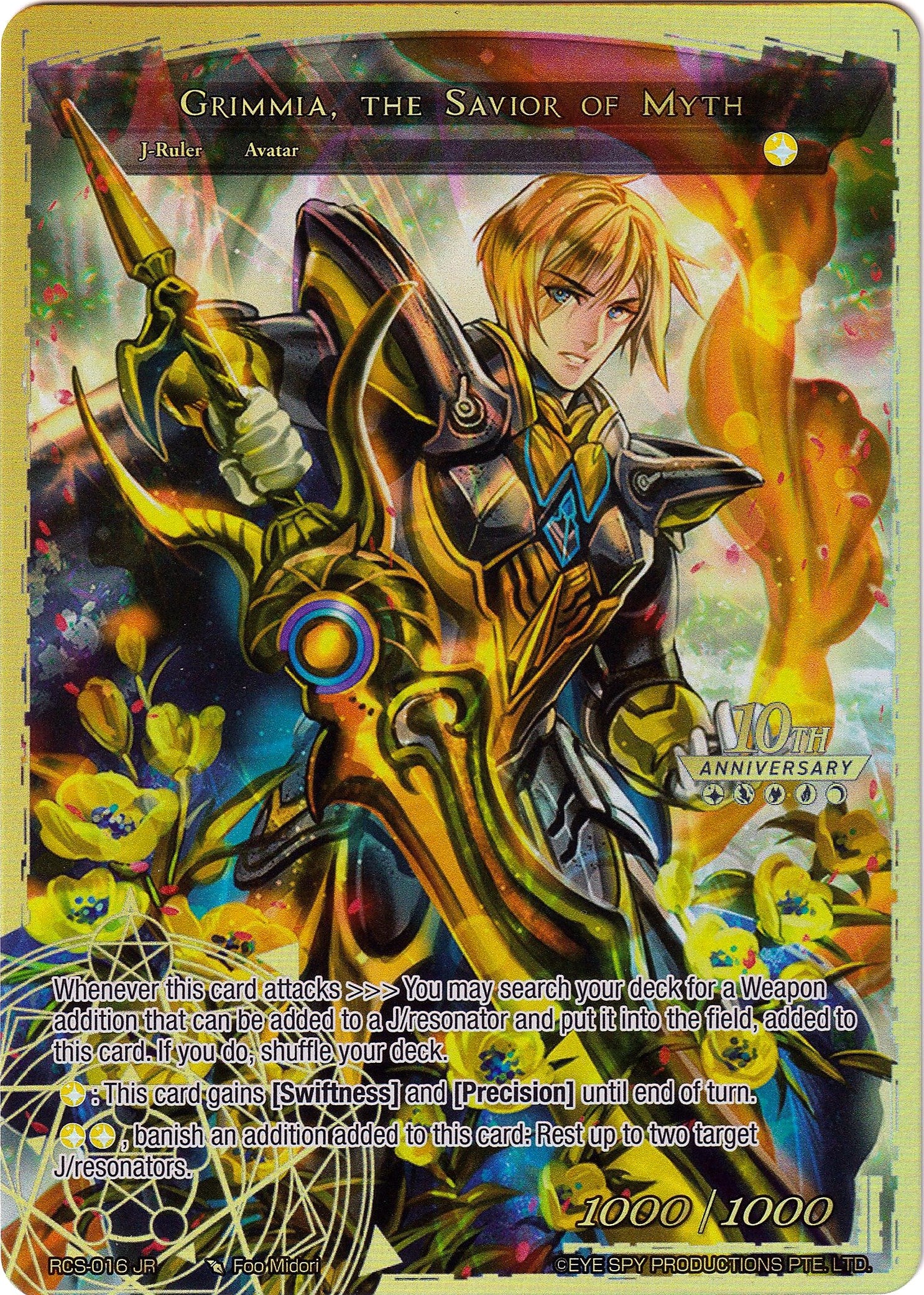 Pandora, the Weaver of Myth // Grimmia, the Savior of Myth (RCS-016 JR) [10th Anniversary: Ruler Collection Set] | Jomio and Rueliete's Cards and Comics