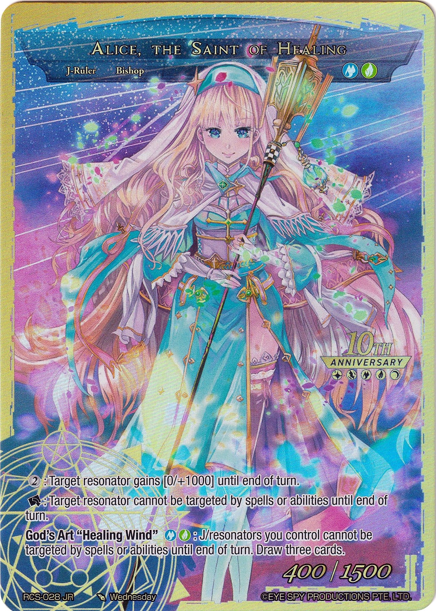 Alice, the Girl in the Looking Glass // Alice, the Saint of Healing (RCS-028 JR) [10th Anniversary: Ruler Collection Set] | Jomio and Rueliete's Cards and Comics