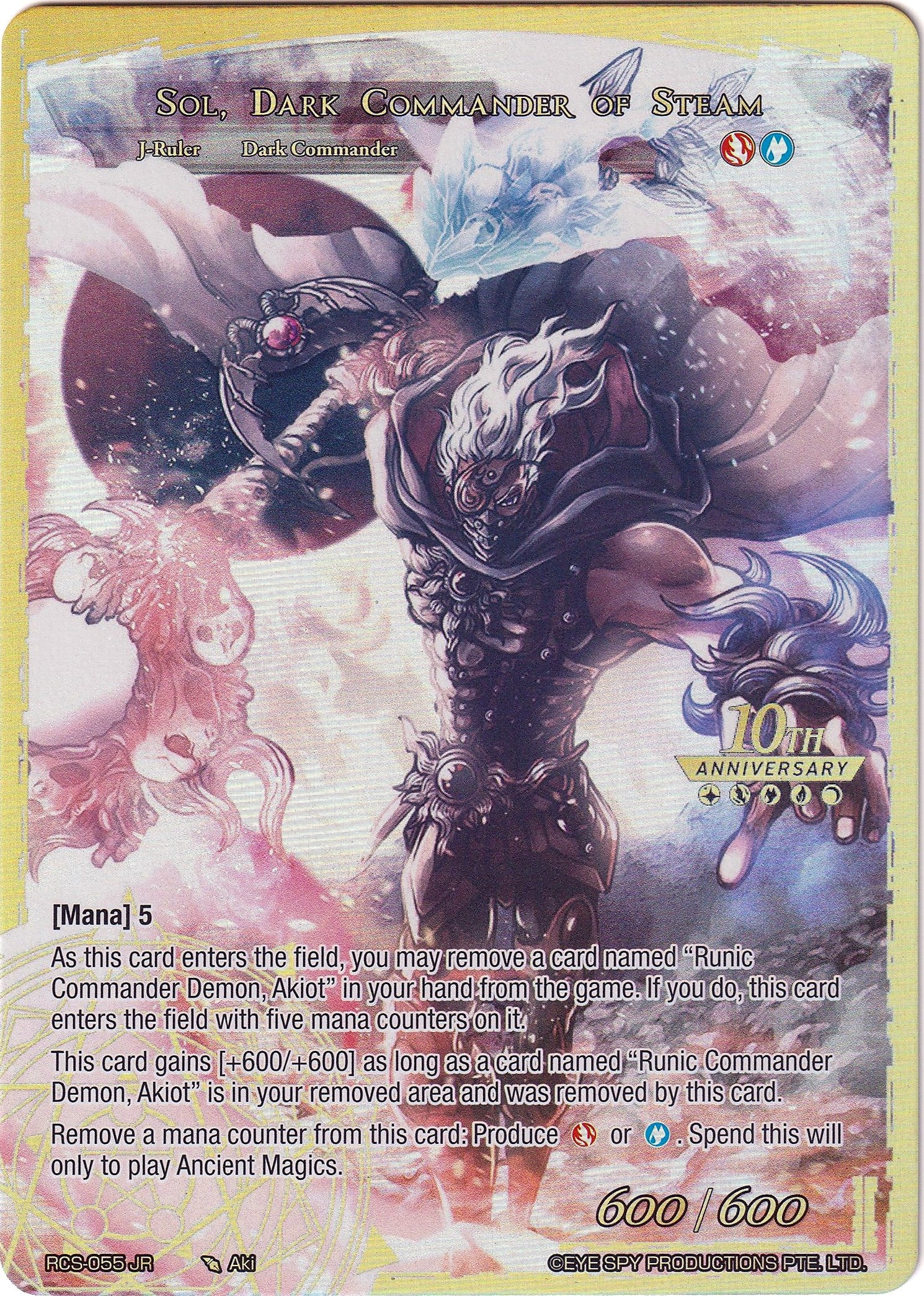 Sol, Hierophant of the Helio Star // Sol, Dark Commander of Steam (RCS-055 JR) [10th Anniversary: Ruler Collection Set] | Jomio and Rueliete's Cards and Comics