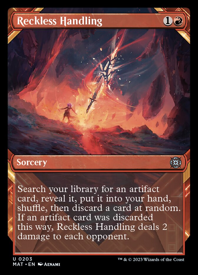 Reckless Handling (Showcase Halo Foil) [March of the Machine: The Aftermath] | Jomio and Rueliete's Cards and Comics