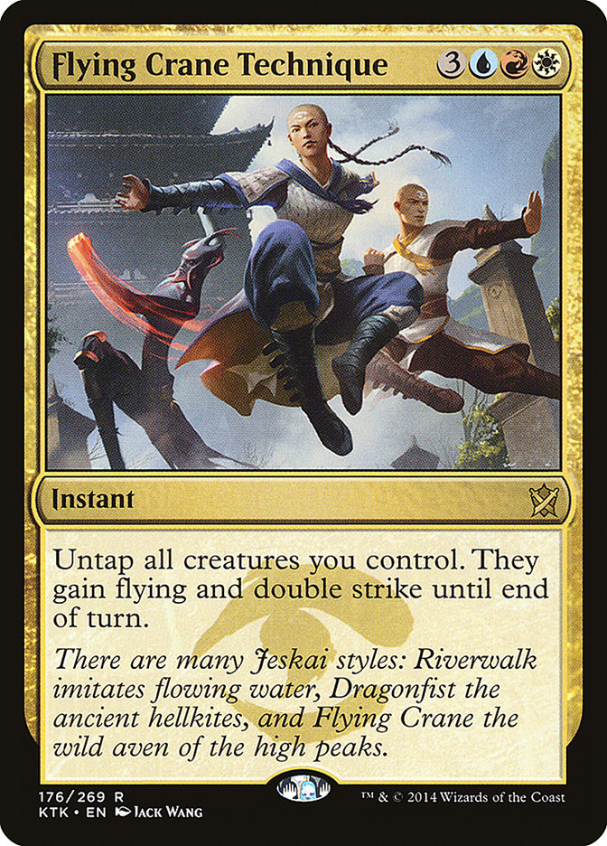 Flying Crane Technique [Khans of Tarkir] | Jomio and Rueliete's Cards and Comics