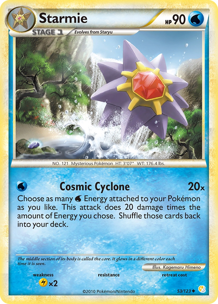 Starmie (53/123) [HeartGold & SoulSilver: Base Set] | Jomio and Rueliete's Cards and Comics