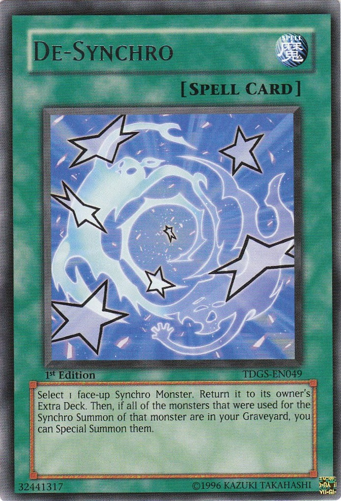 De-Synchro [TDGS-EN049] Rare | Jomio and Rueliete's Cards and Comics