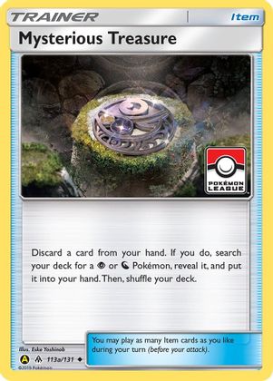 Mysterious Treasure (113a/131) (League Promo) [Sun & Moon: Forbidden Light] | Jomio and Rueliete's Cards and Comics