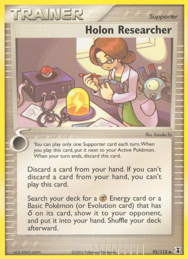 Holon Researcher (95/113) [EX: Delta Species] | Jomio and Rueliete's Cards and Comics