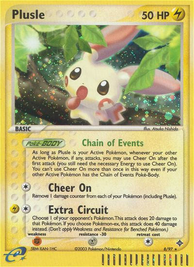 Plusle (8/97) [EX: Dragon] | Jomio and Rueliete's Cards and Comics