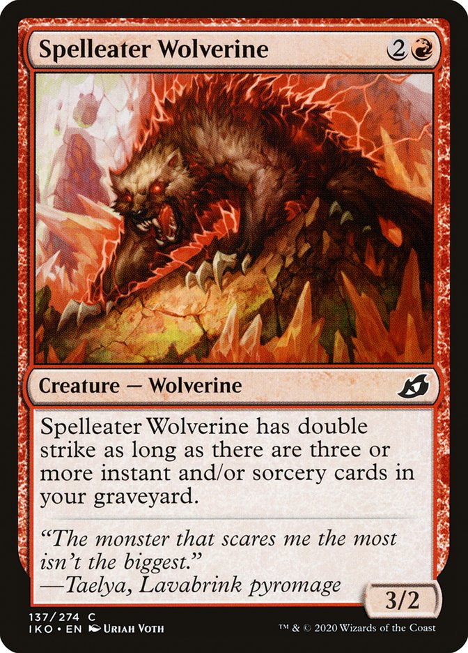 Spelleater Wolverine [Ikoria: Lair of Behemoths] | Jomio and Rueliete's Cards and Comics