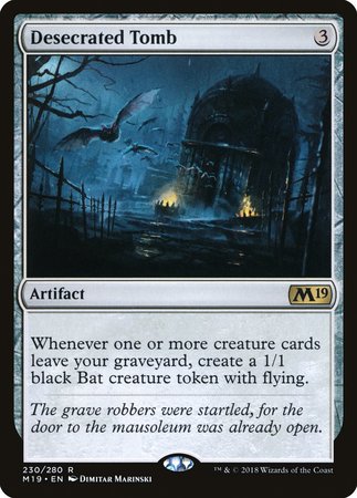 Desecrated Tomb [Core Set 2019] | Jomio and Rueliete's Cards and Comics