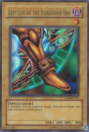 Left Leg of the Forbidden One [LOB-EN121] Ultra Rare | Jomio and Rueliete's Cards and Comics