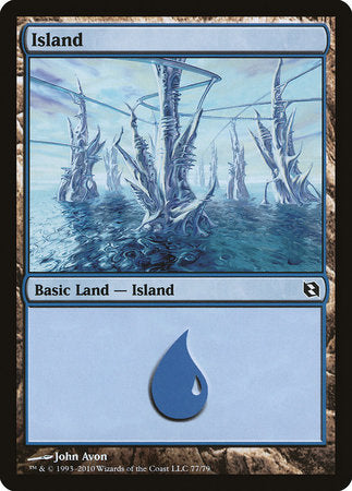 Island (77) [Duel Decks: Elspeth vs. Tezzeret] | Jomio and Rueliete's Cards and Comics