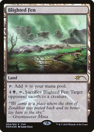 Blighted Fen [Friday Night Magic 2016] | Jomio and Rueliete's Cards and Comics