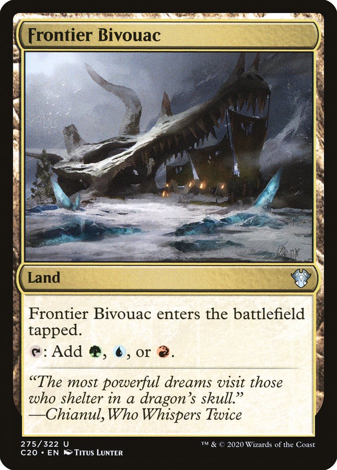 Frontier Bivouac [Commander 2020] | Jomio and Rueliete's Cards and Comics