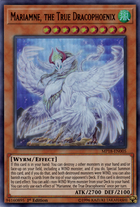 Mariamne, the True Dracophoenix [MP18-EN005] Ultra Rare | Jomio and Rueliete's Cards and Comics