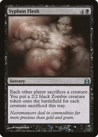 Syphon Flesh [Commander 2011] | Jomio and Rueliete's Cards and Comics