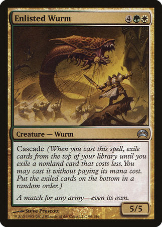 Enlisted Wurm [Planechase 2012] | Jomio and Rueliete's Cards and Comics