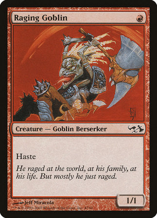 Raging Goblin [Duel Decks: Elves vs. Goblins] | Jomio and Rueliete's Cards and Comics