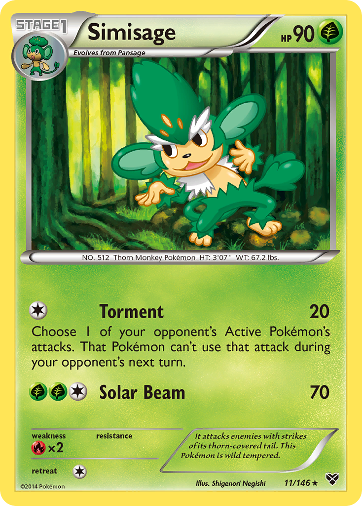 Simisage (11/146) [XY: Base Set] | Jomio and Rueliete's Cards and Comics
